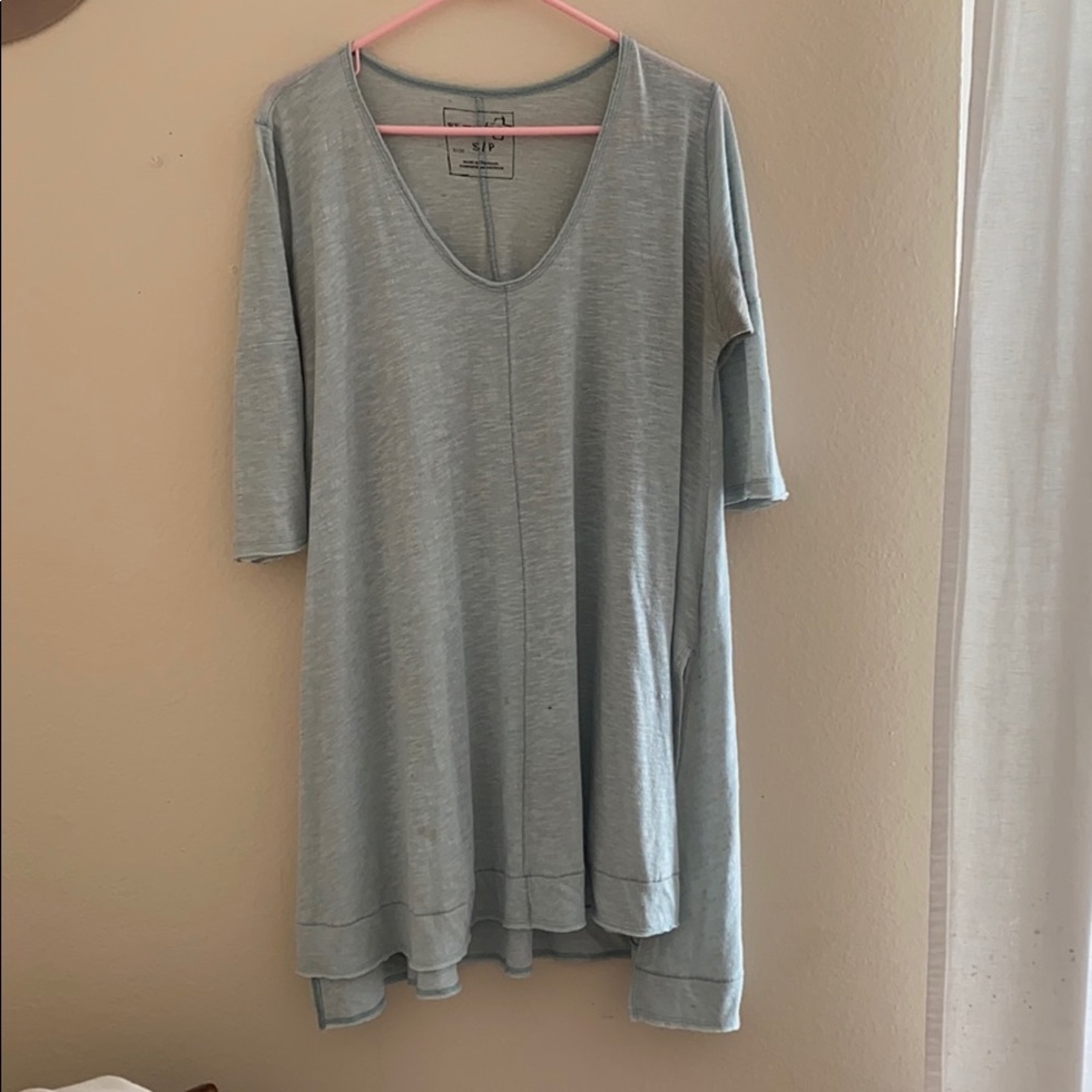 Free People loose fit, long blouse